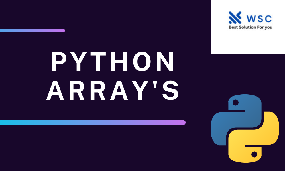 Python arrays WebSolutionCode