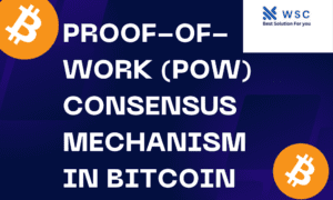 proof-of-work (PoW) consensus mechanism in Bitcoin | websolutioncode.com