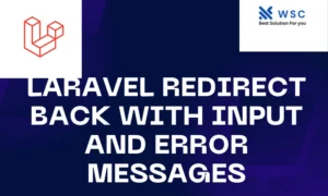 Laravel Redirect Back with Input and Error Messages | websolutioncode.com